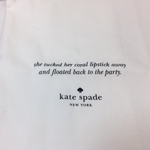 Kate Spade Drawstring Extra Large Dust Bag White 19.5x17.5 - Picture 2 of 5